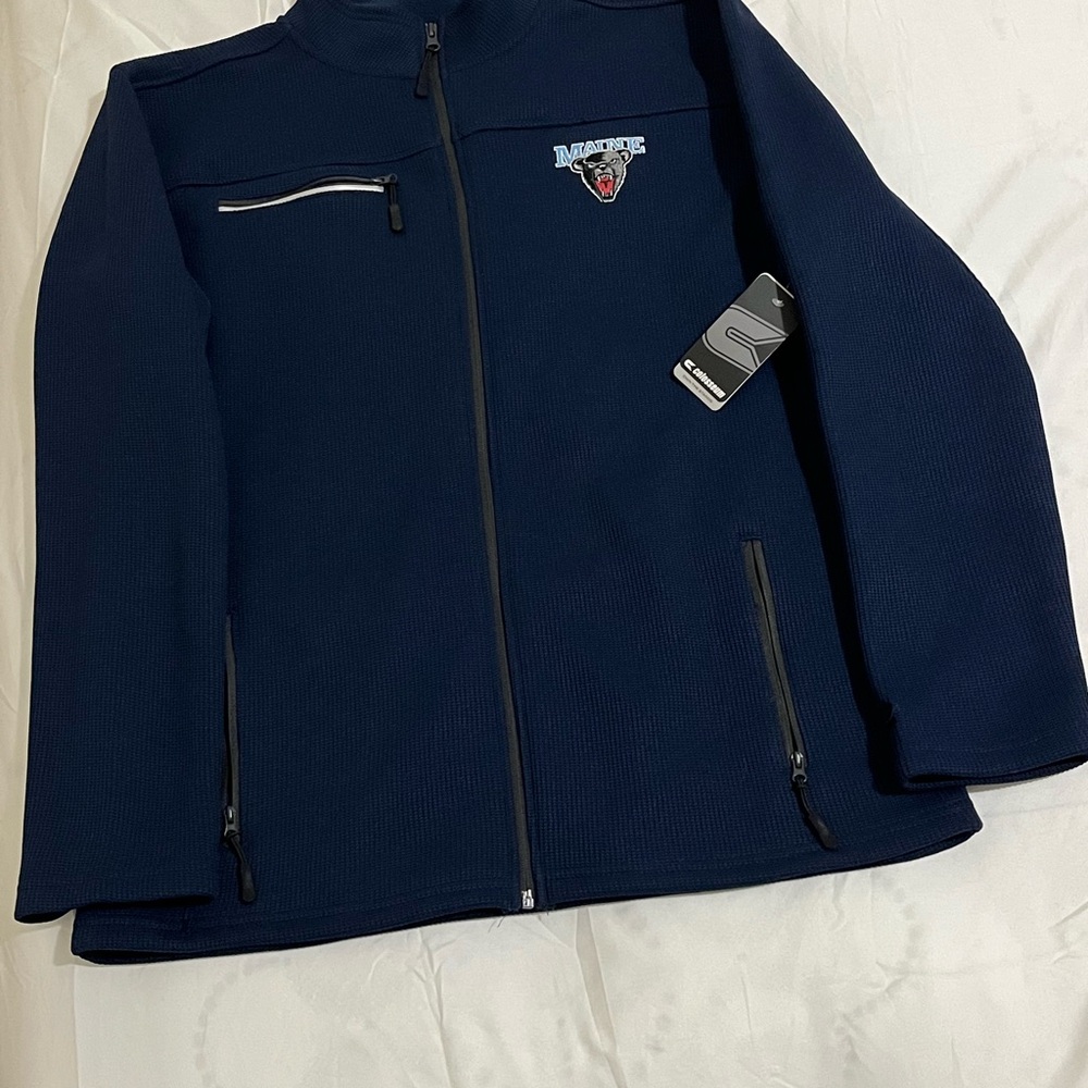 Colosseum Maine Black Bears Navy Blue Men's Jacket Size Large New with Tags